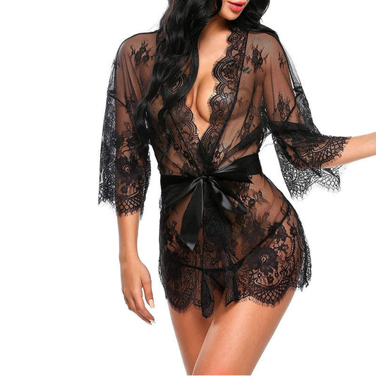 Lace Lingerie Sexy Robe